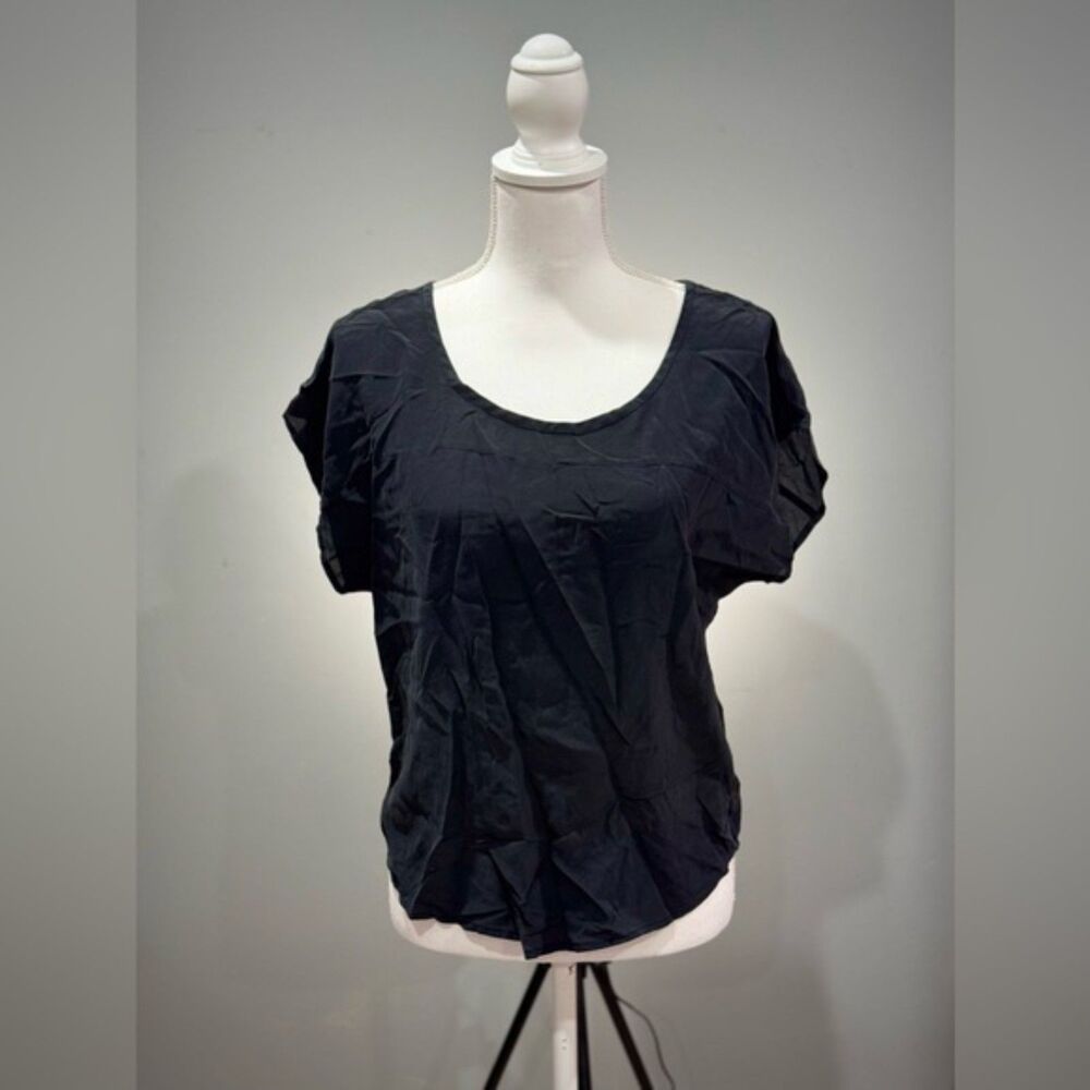 CLEAROUT! Black Silk Joie Boxy Fit Blouse Size S EUC
